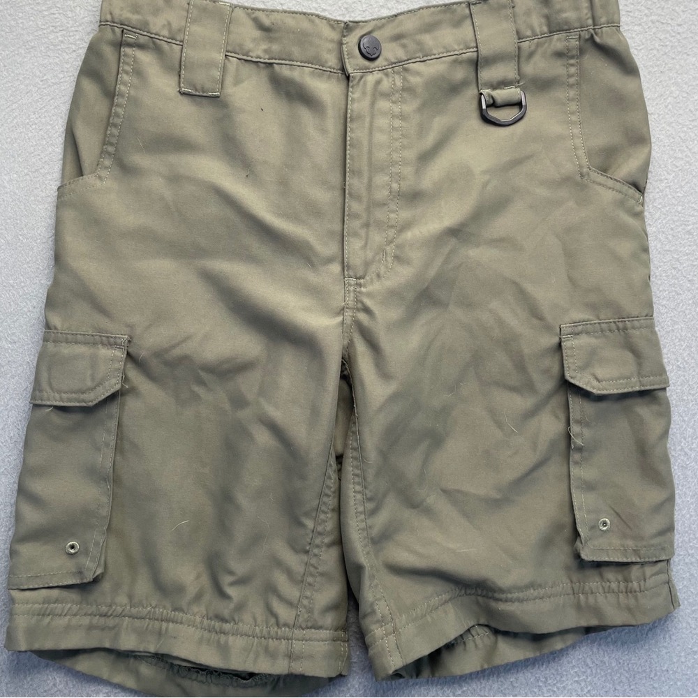 Boy Scouts of America Boys Cargo Shorts Polyester Green Youth Large Switchbacks